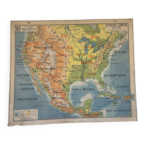 Carte géographique États - mexique