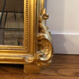 Louis XV-style mirror with its pediment shell - 190x100cm