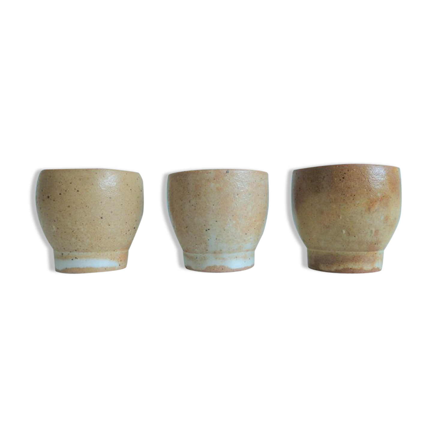 3 sandstone eggcups
