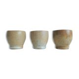 3 sandstone eggcups