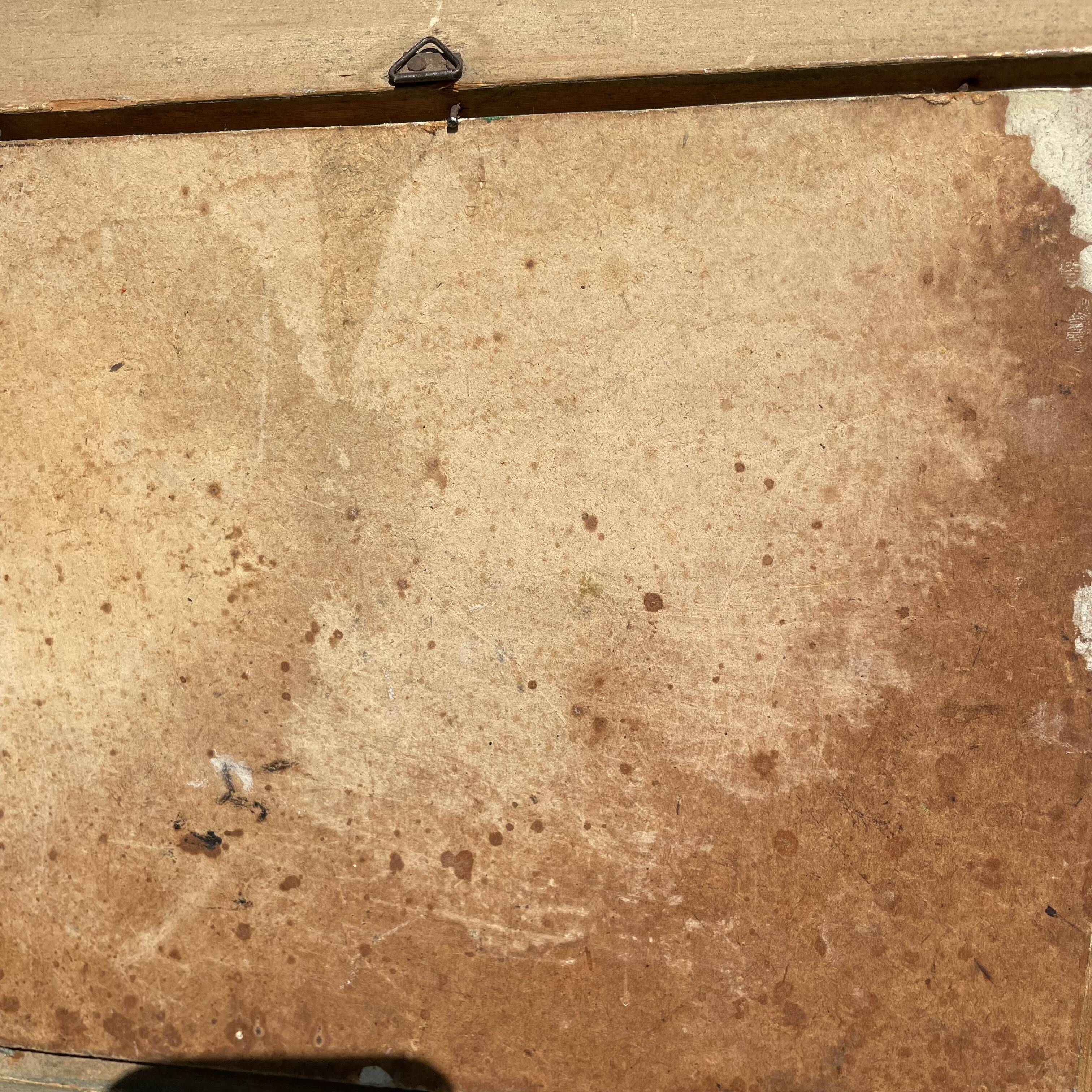 Landscape painting on panel