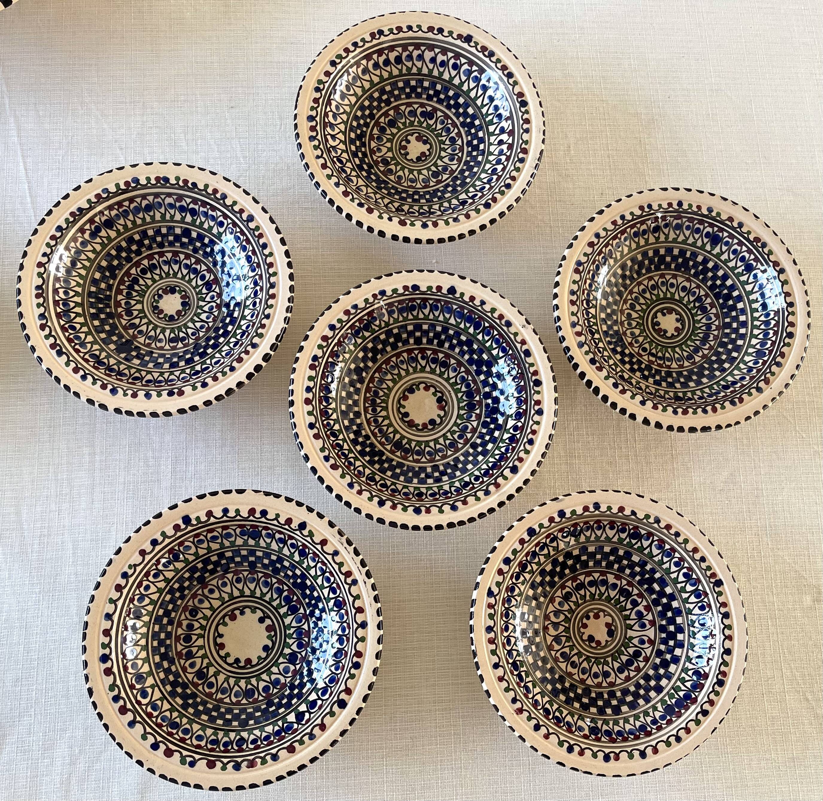 Artisanal Moroccan Dish Service 8 pieces