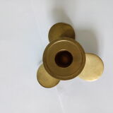 Boat brass propeller candlestick