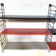 Vintage D. Dekker for Tomado Holland - Wall shelf with metal shelves