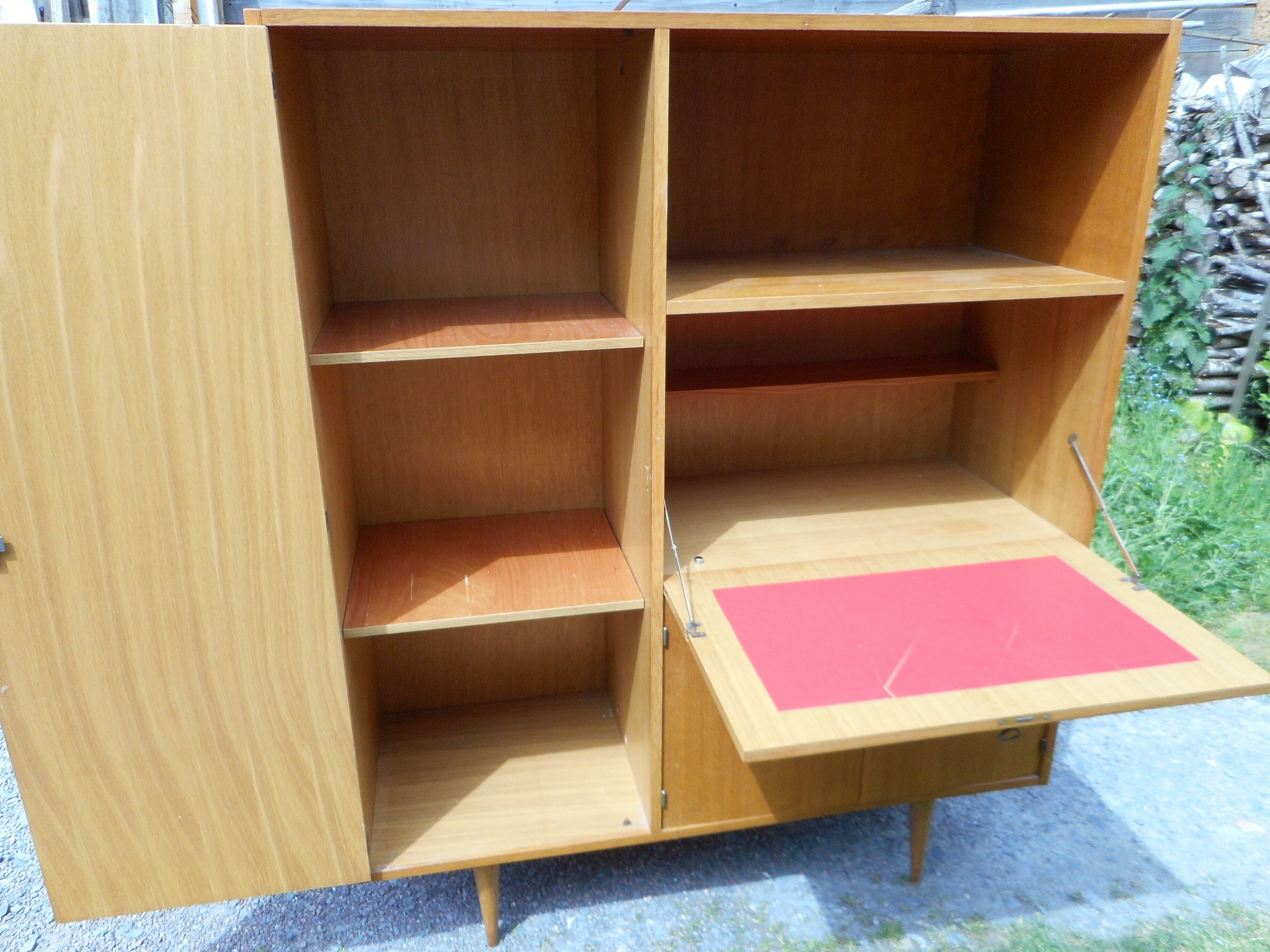 Vintage Secretary years 50/60 oak