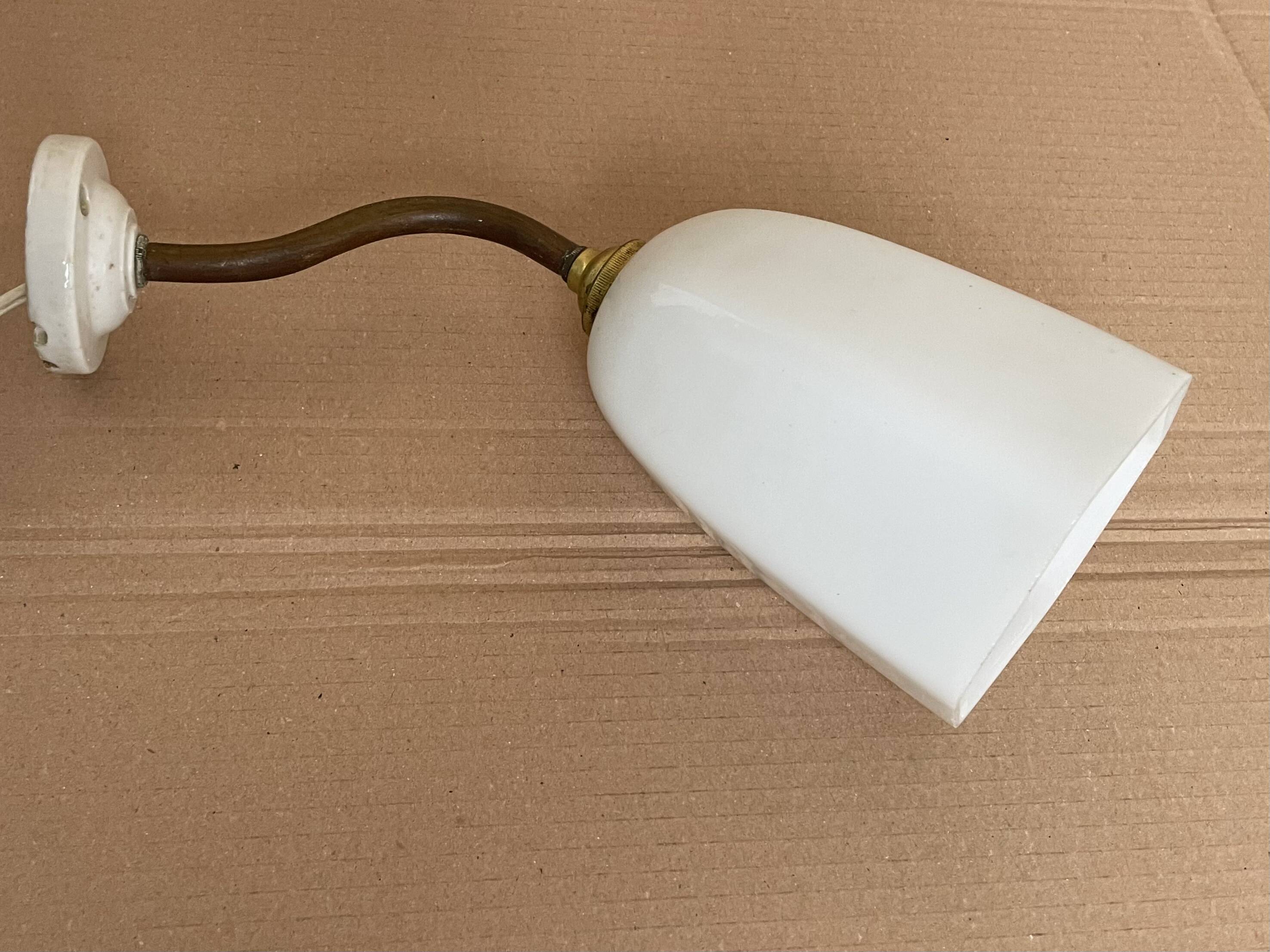 Antique Art Deco swan neck wall light