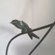 Hirondelle floor lamp by Patrice Gruffaz steel and bronze