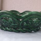 Green ceramic bowl