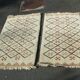 Pair of North African Berber style rugs, beige