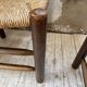 6 straw and oak chairs, mountain furniture