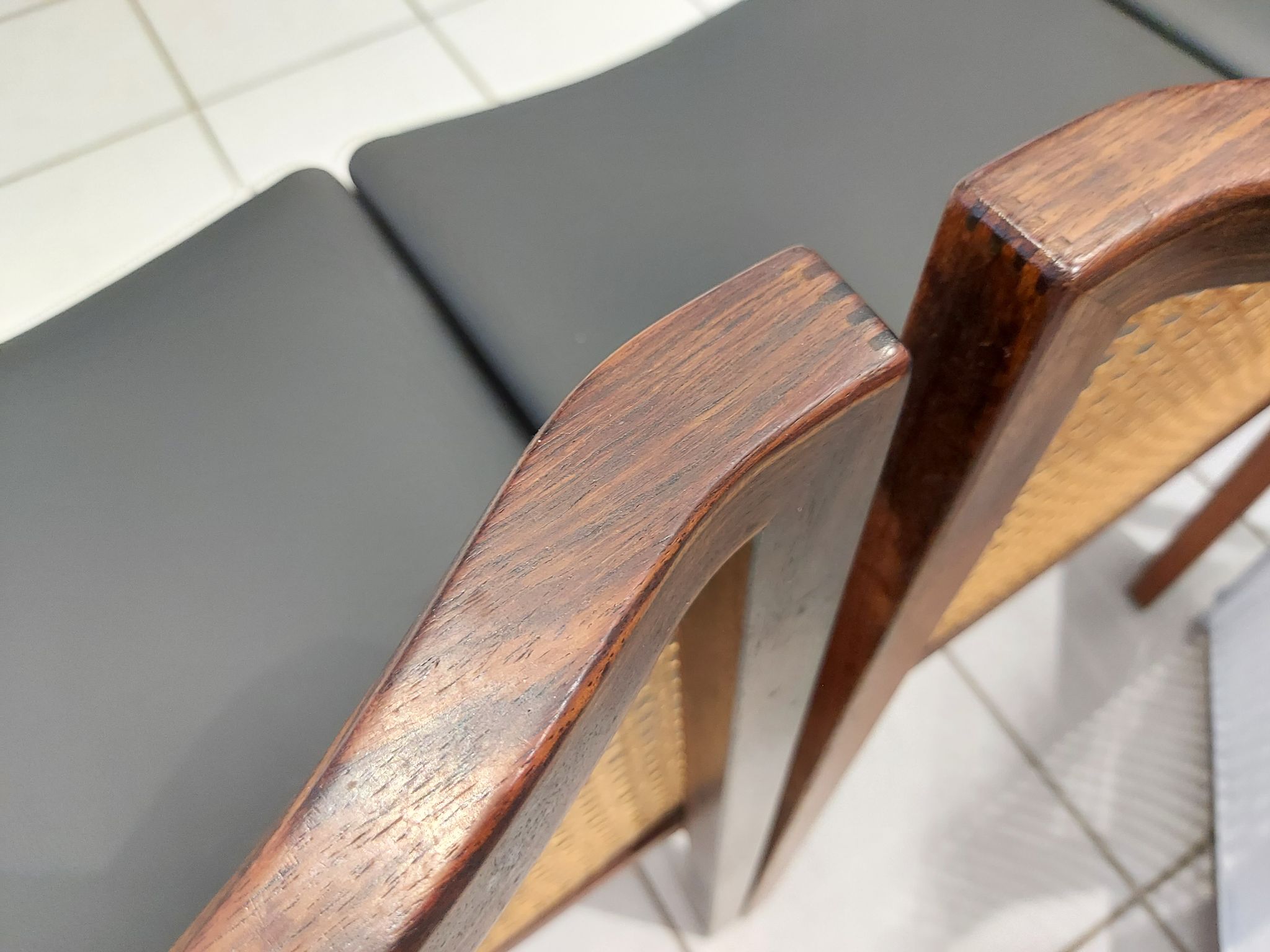 Suite of 6 chairs Italy Tito Agnoli rosewood 1960
