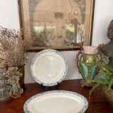 Lot of dishes iron earth Salins model directoire