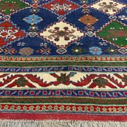 Original Shirvan Kazak Rug 310x210 cm Vintage, Blue, Red