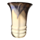 Large ceramic vase circa 50 blue/purple/beige enamel