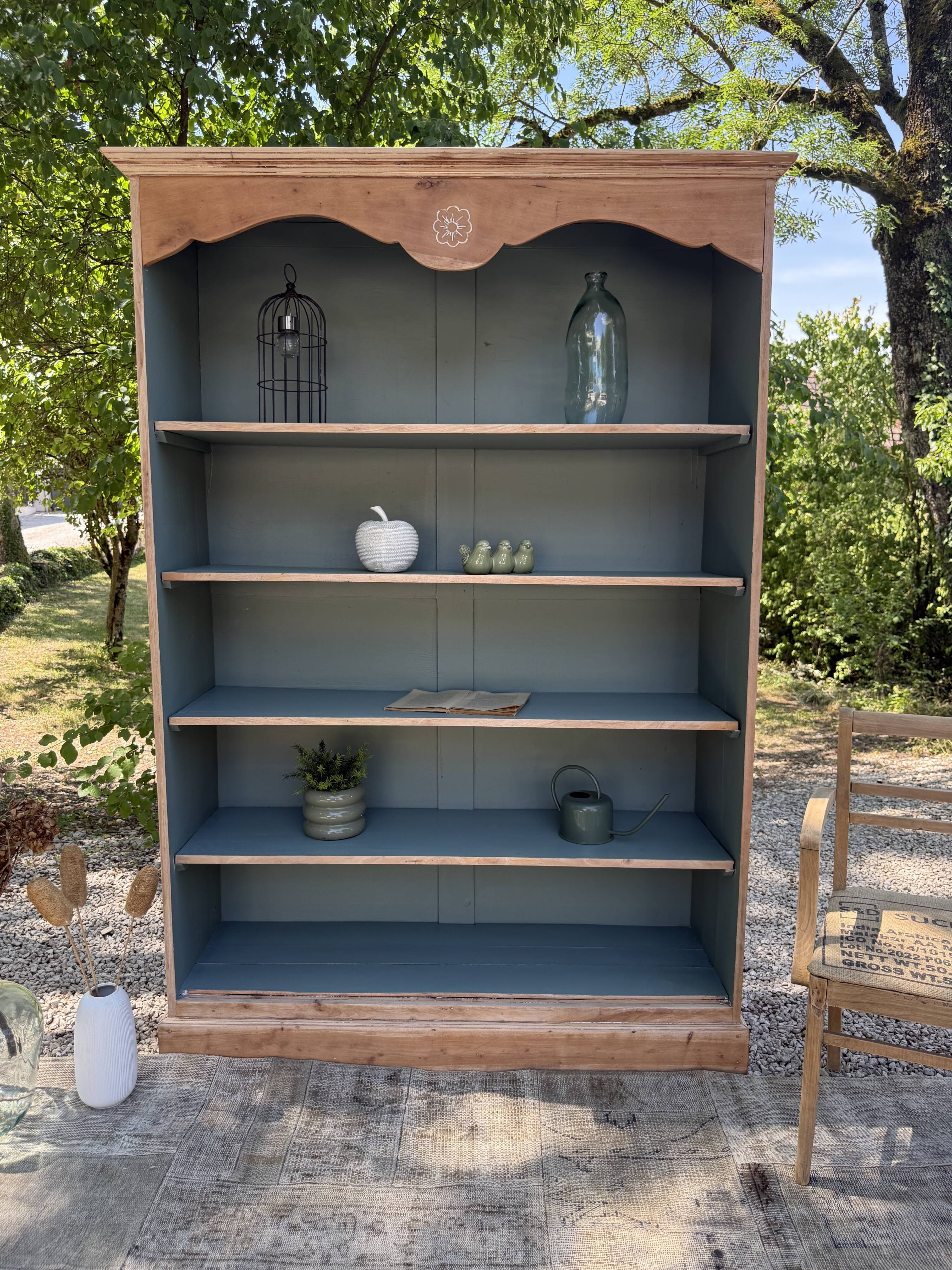 Renovated solid wood library