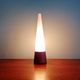 Scandinavian table lamp in teak and satin opaline, Hans-Agne Jakobsson, 1960