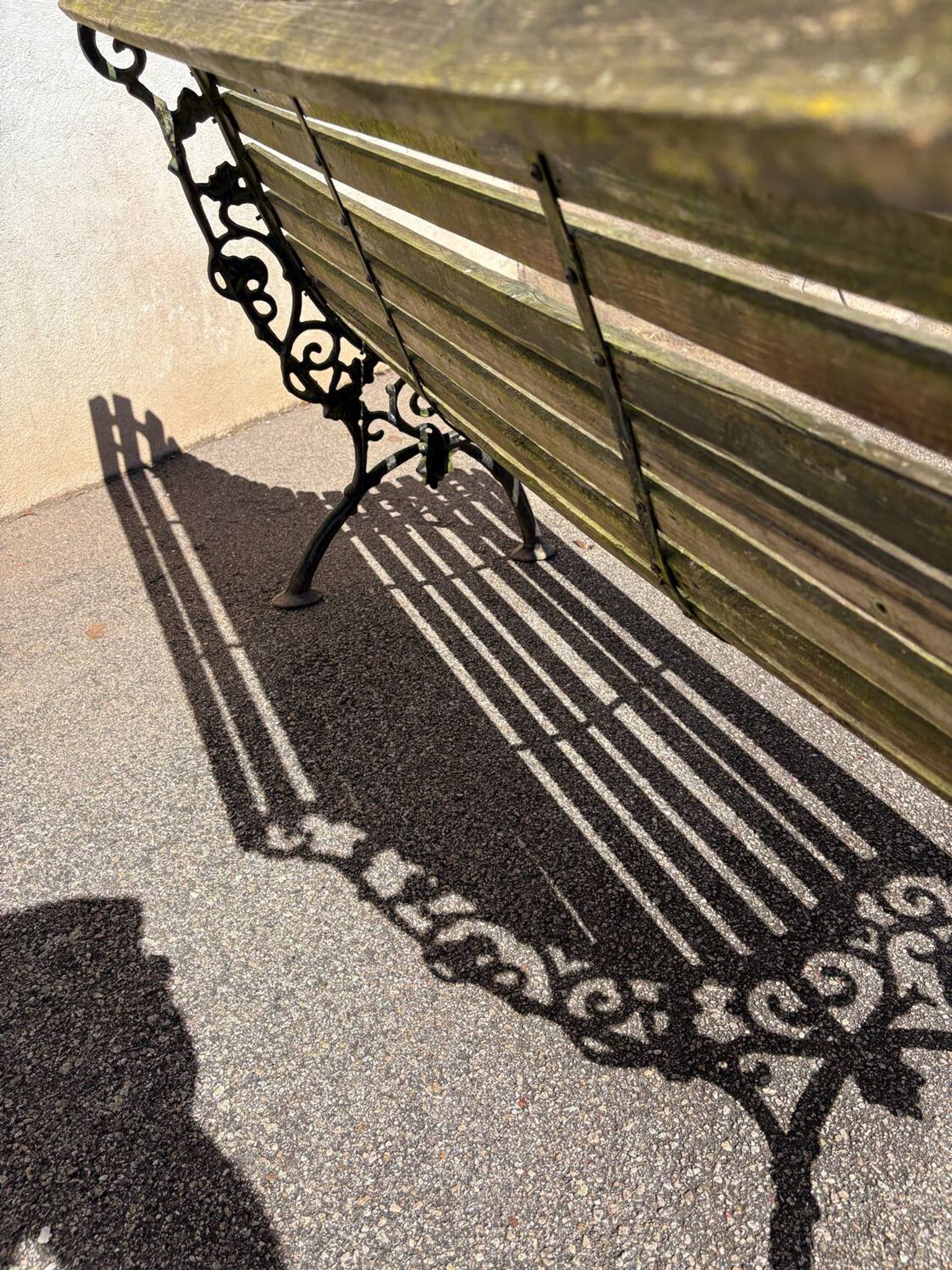 Vintage garden bench for 2 people