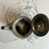 Silver-plated metal teapot or coffee pot with double hallmarks - early 20th century