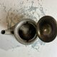 Silver-plated metal teapot or coffee pot with double hallmarks - early 20th century