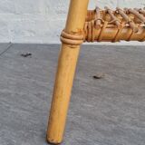 Rattan bedside table 1960