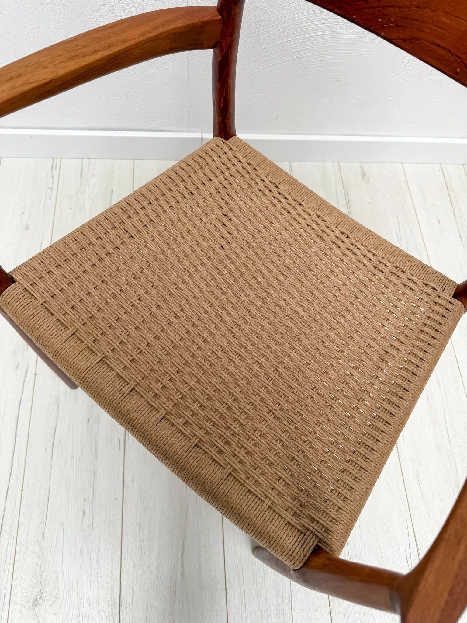1960s vintage Danish teak dining armchair model 56 by Niels Otto Møller
