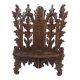 Etagère d'angle en bois sculpté