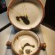 Bowl and saucer Pottery of the Dove Orriule Madeleine Brault
