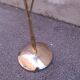 Floral floor lamp in pearlescent Capiz, 1970s.