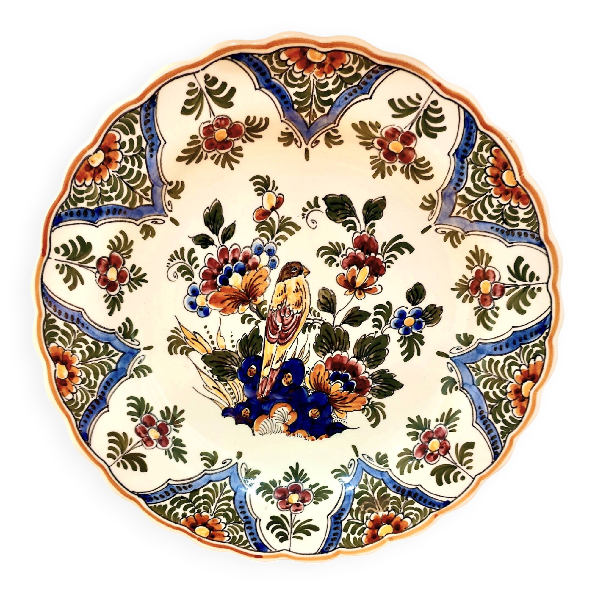 Decorative plate delft - polychrome - holland