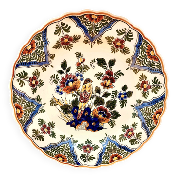 Assiette decorative delft - polychrome - hollande