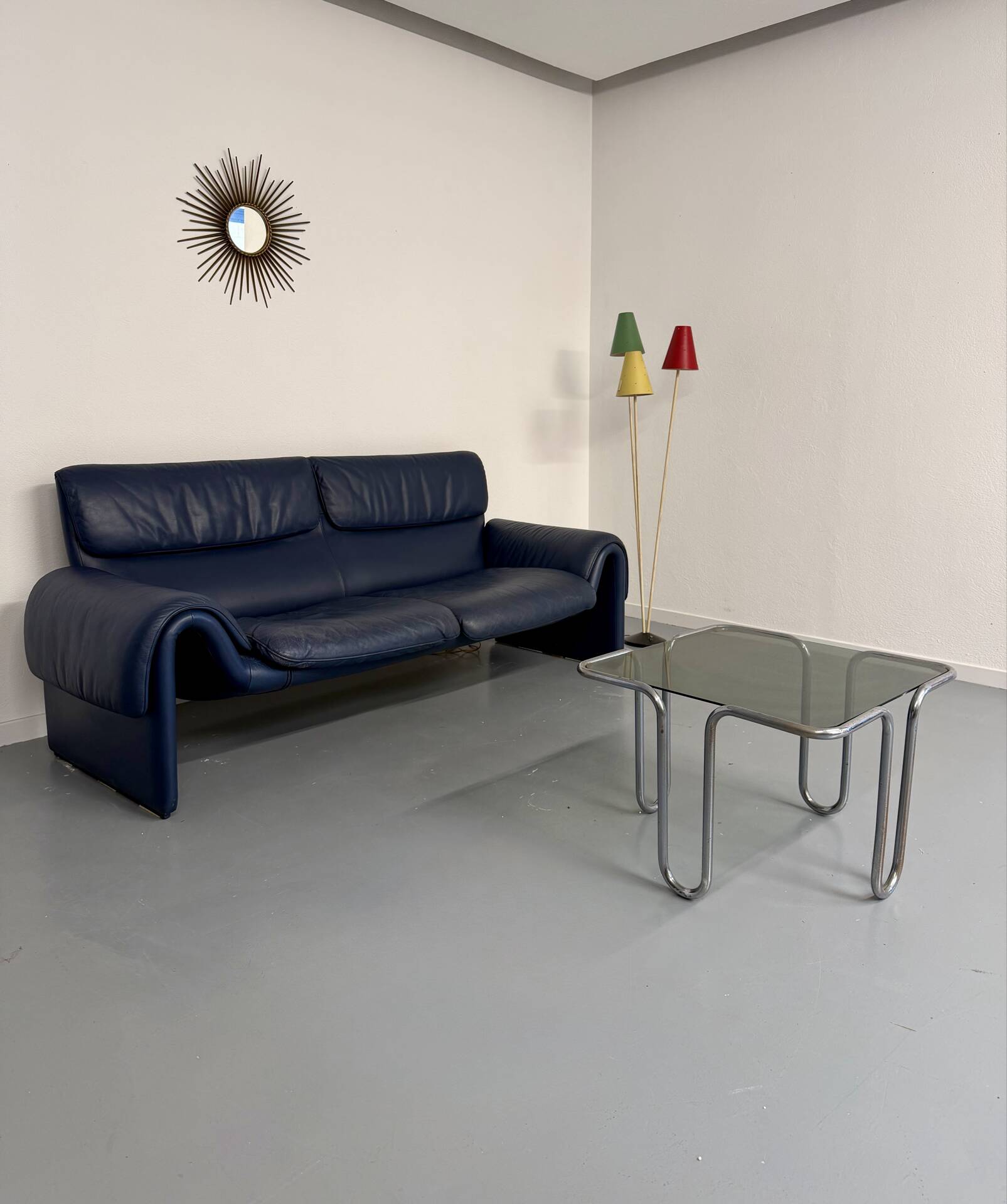 De Sede ds-2011 vintage leather sofa for 2/3 people, 1980s design.