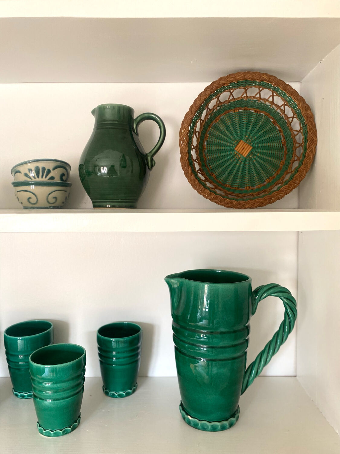 Grandjean-Jourdan Vallauris orangeade service, 1950