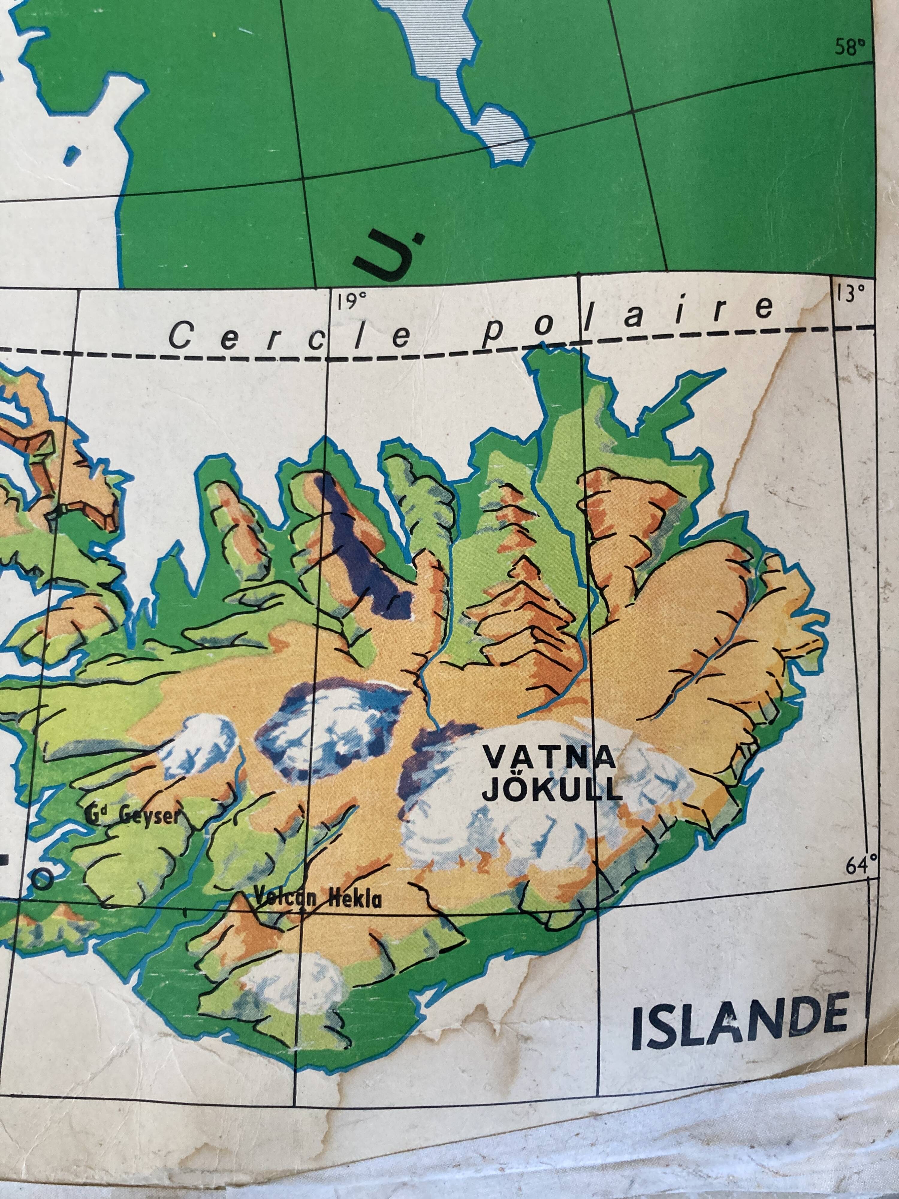 Old school map Scandinavian States