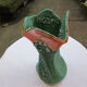 Vase vert et orange