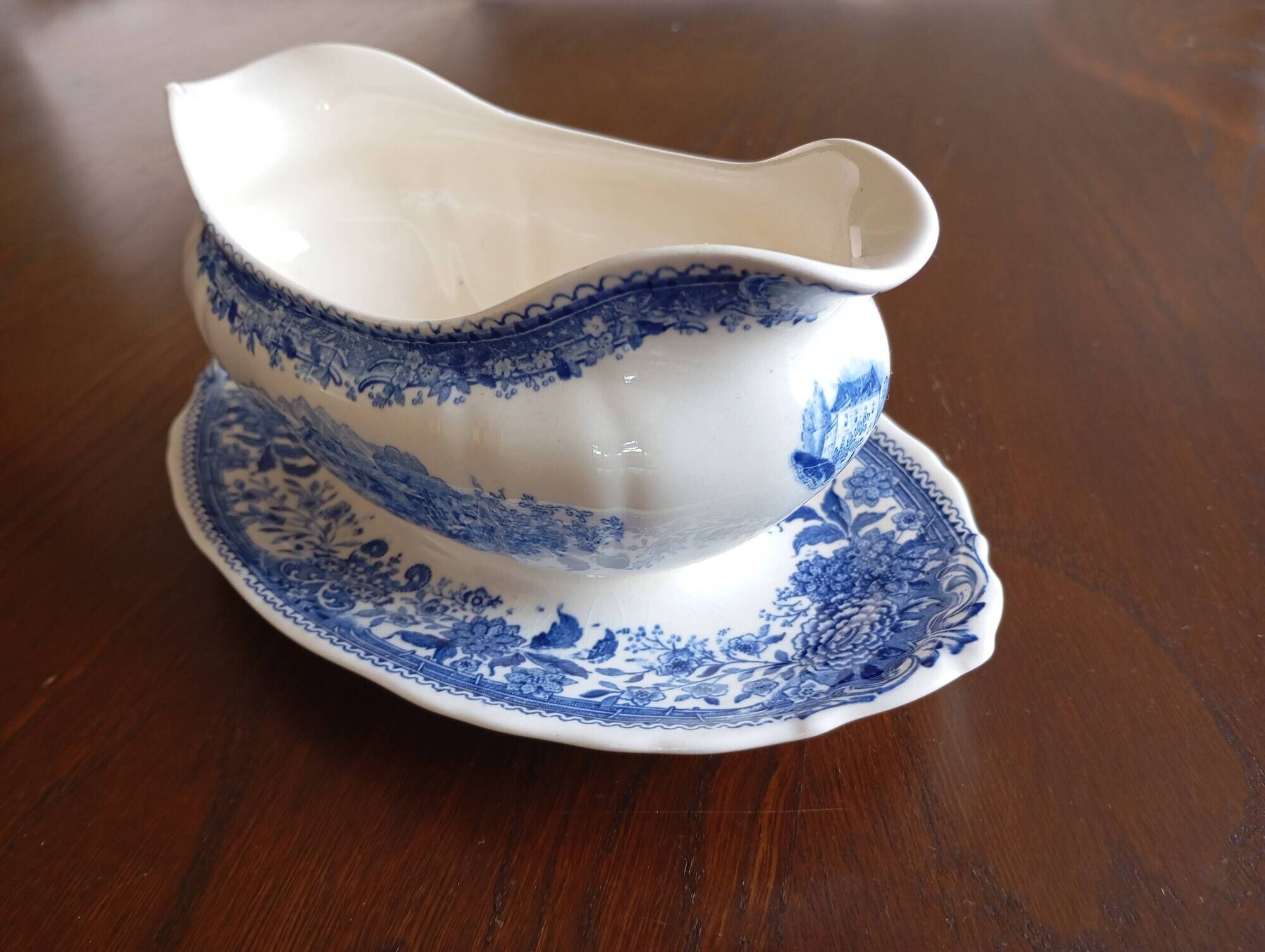 Saucière 'Burgenland' bleu Villeroy & Boch Mettlach