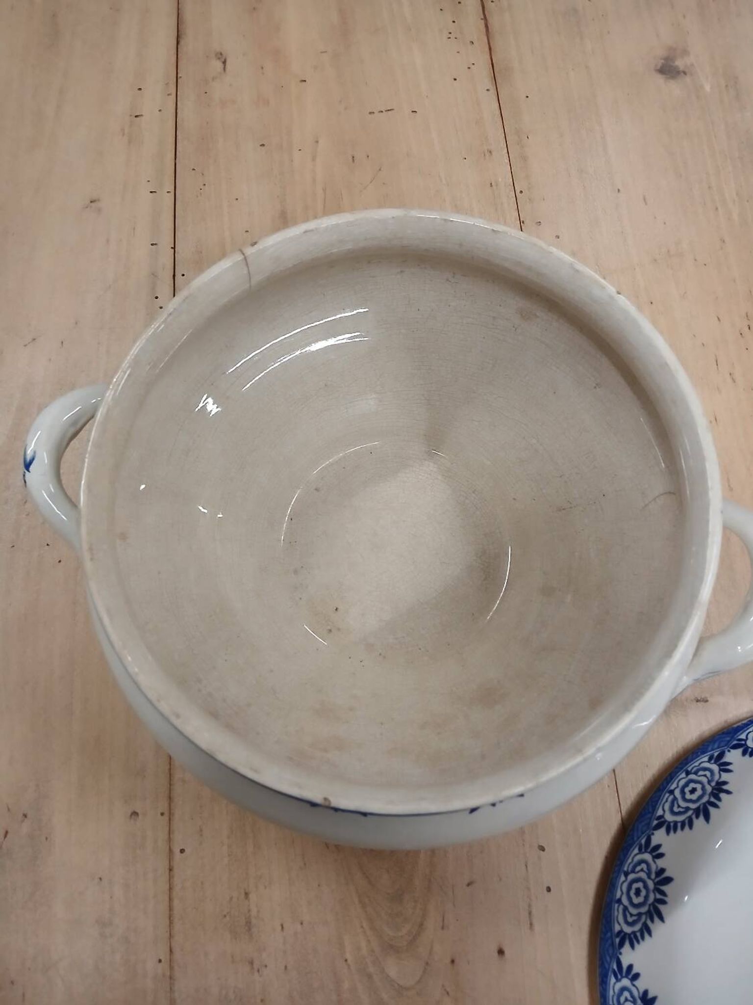 Old soup tureen Digoin and Sarreguemines