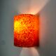 Wall lamps (the pair) in vintage orange Perspex 1960