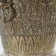 Champagne bucket in brass regrowth silver with lion handles, 1900s