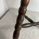 Turned wooden stool