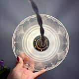 Vintage glass flower pattern lampshade pendant light