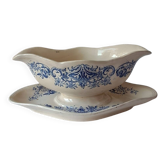Saucière modèle Aramis de Longchamp. Terre de fer bleu