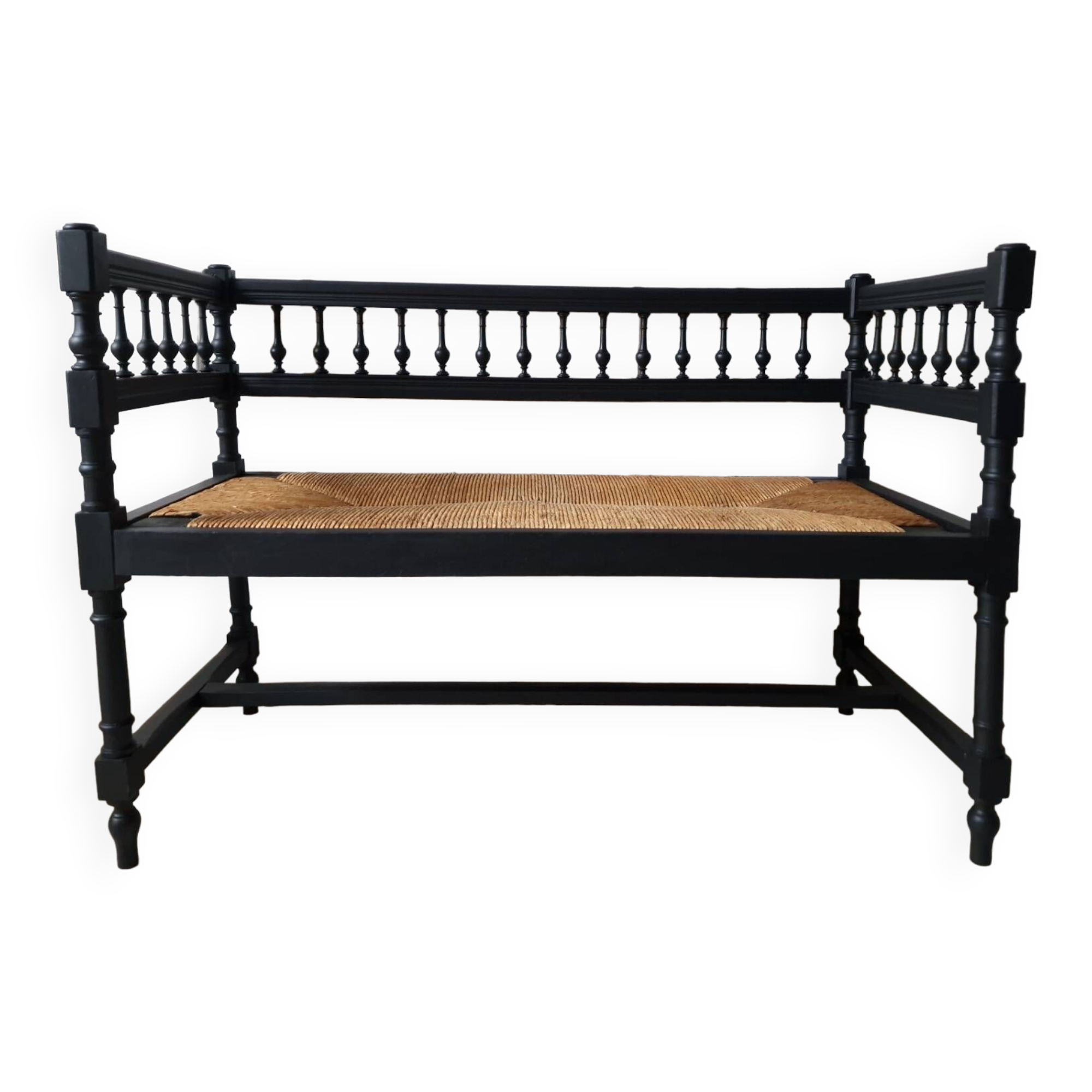 Banc en paille
