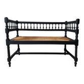 Banc en paille