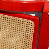 Pair folding canne chairs Bazzani 1960