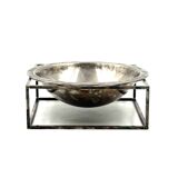 Mid-century modern silver-plated bowl / vide poche, PM Italy 1970s