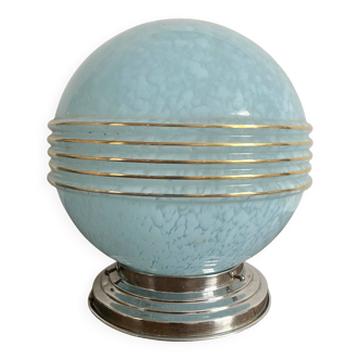 Clichy glass ball ceiling light in Art Deco style