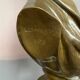 Léopold Harzé (1831–1893). Bronze bust of a young woman on a marble base. Belgium. Dated 1878.