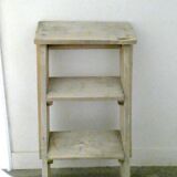 Stepladder 3 steps in solid wood