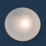 White Murano Glass Ceiling Light, 1970s