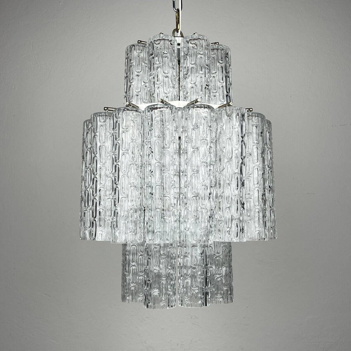 Murano glass chandelier by Venini, Italy, 1960s